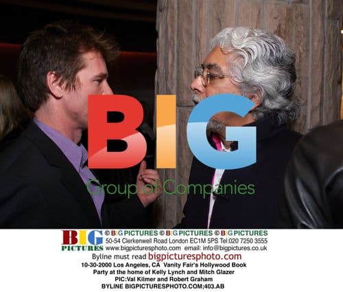 Val Kilmer and Robert Graham at Vanity Fair Hollywood Party