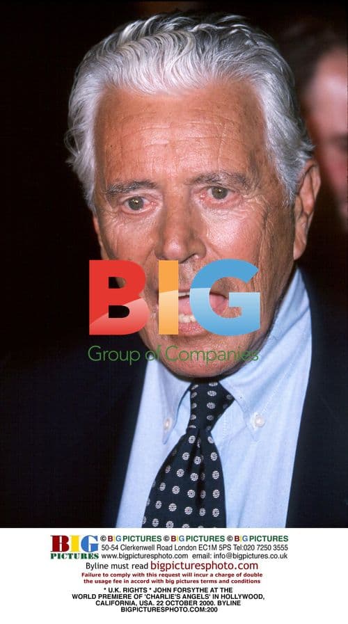 John Forsythe at Charlie's Angels premiere