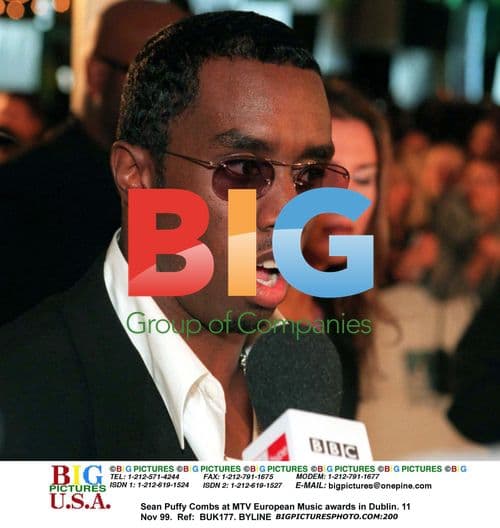 Sean Puffy Combs at MTV EMAs in Dublin