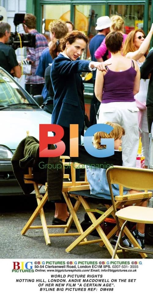 Andie MacDowell on set of "A Certain Age"