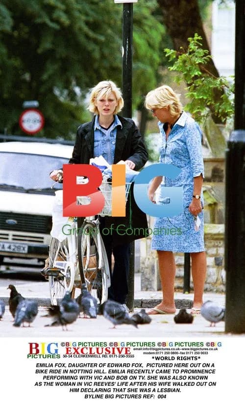 Emilia Fox Bike Ride in Notting Hill