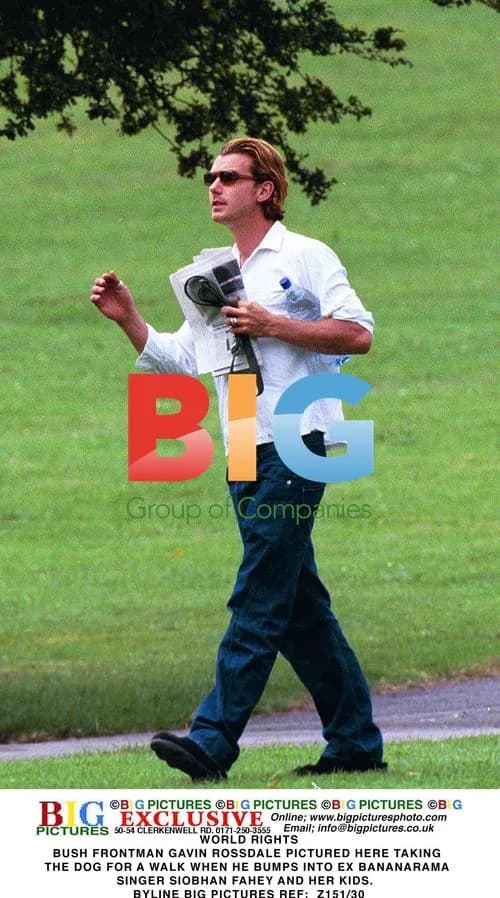 Gavin Rossdale and Siobhan Fahey Spotted in Park