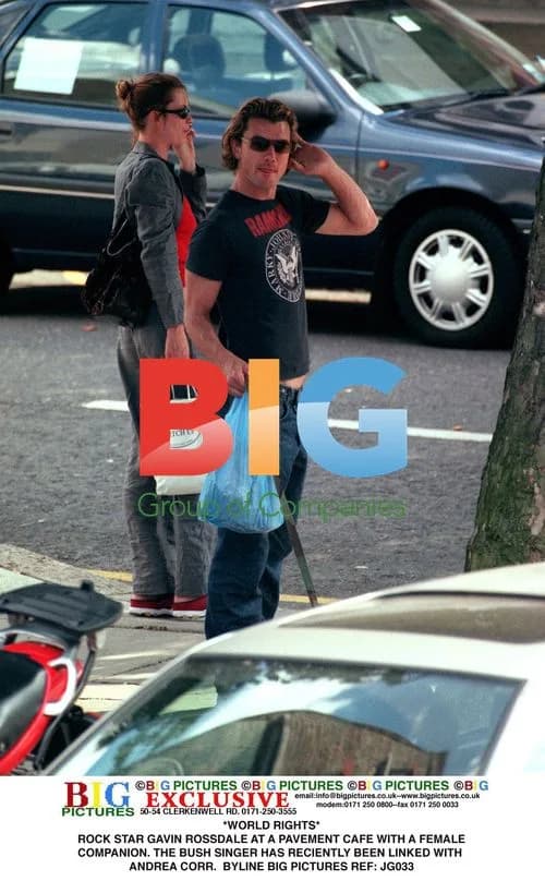 Gavin Rossdale at Cafe with Female