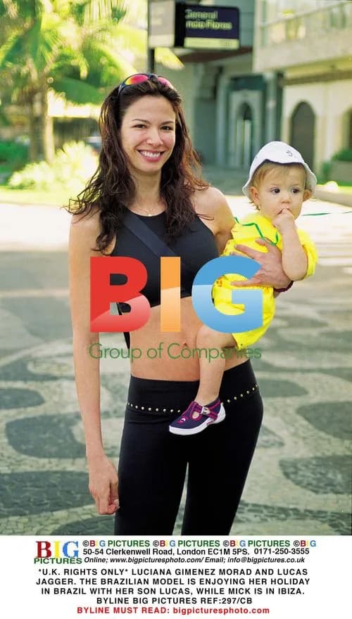 Luciana Gimenez Morad and Son Lucas Jagger