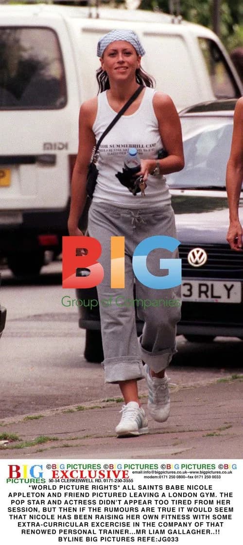 Nicole Appleton Leaving London Gym