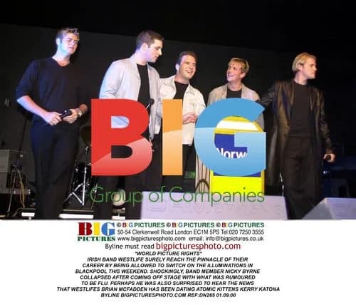 Westlife Switch on Blackpool Illuminations