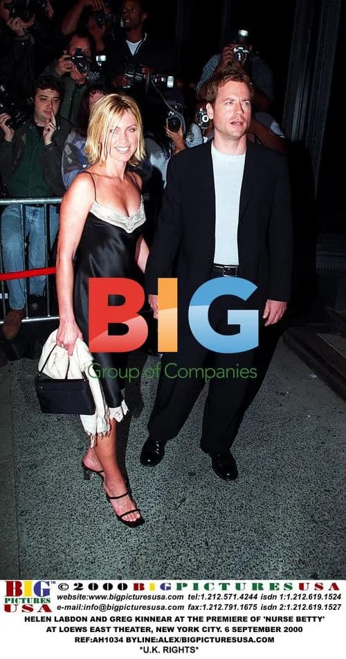 Helen Labdon and Greg Kinnear at Nurse Betty Premiere