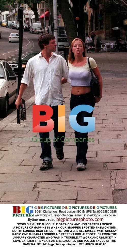 DJ Couple Sara Cox and Jon Carter Spotted in North London