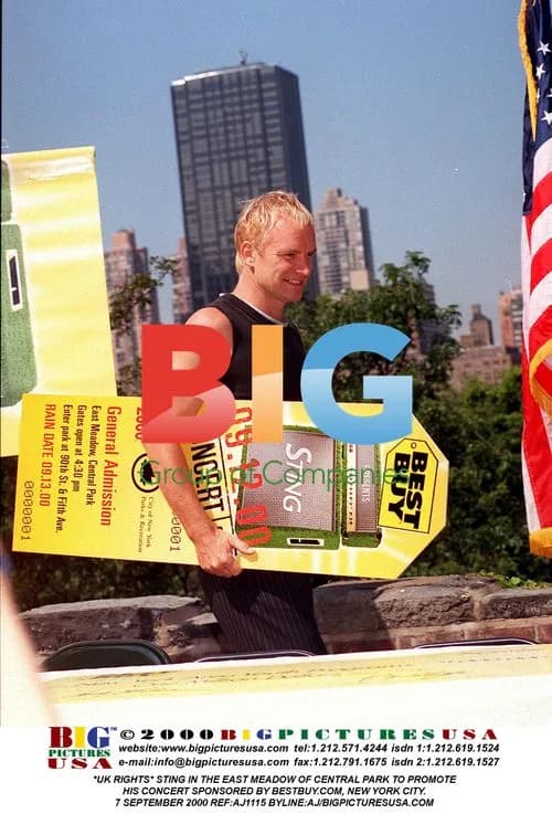 Sting in Central Park, NYC