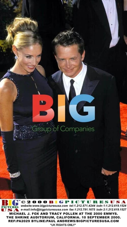 Michael J. Fox and Tracy Pollen at 2000 Emmys