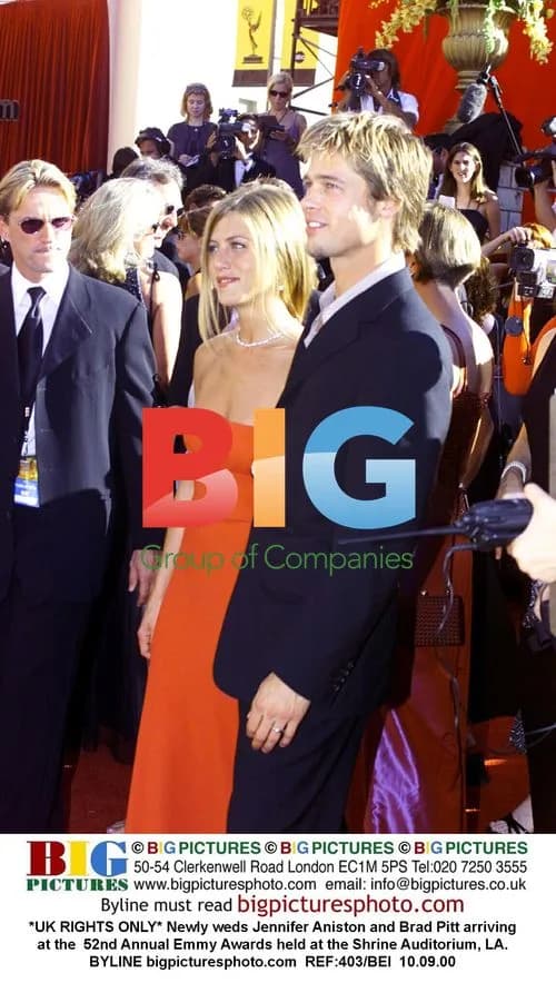 Jennifer Aniston and Brad Pitt at 52nd Emmy Awards