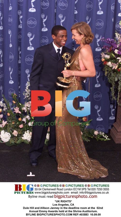Dule Hill and Allison Janney at 52nd Emmy Awards