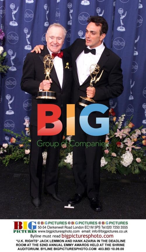 Jack Lemmon and Hank Azaria at 52nd Emmy Awards