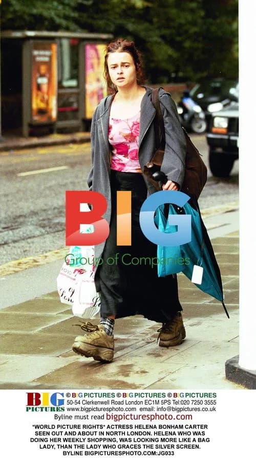 Helena Bonham Carter spotted shopping in North London