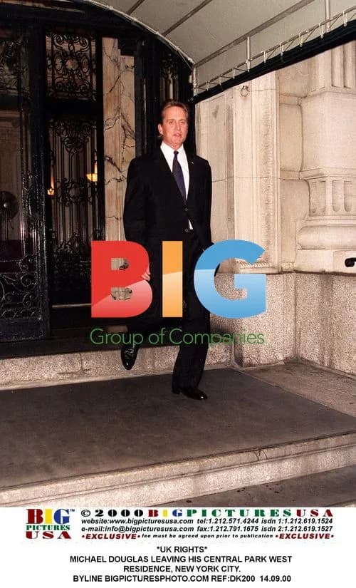 Michael Douglas Leaving NY Residence