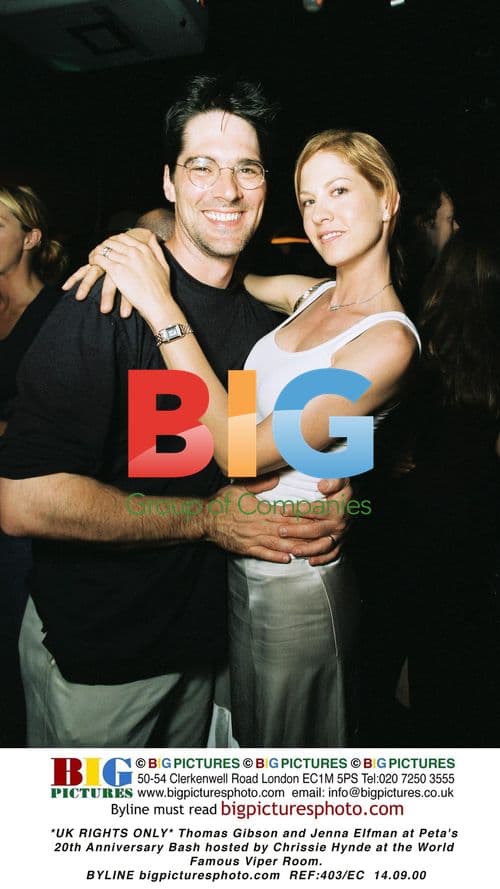 Thomas Gibson and Jenna Elfman at Peta's 20th Anniversary Bash
