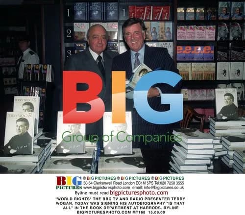 Terry Wogan signing autobiography at Harrods