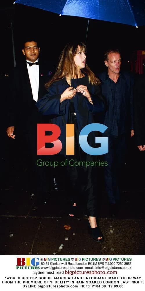 Sophie Marceau and Entourage at Fidelity Premiere