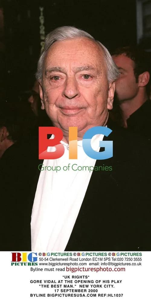 GORE VIDAL at the opening of "The Best Man" play