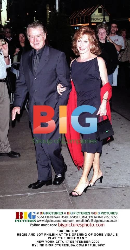 REGIS AND JOY PHILBIN AT THE OPENING OF GORE VIDAL'S PLAY