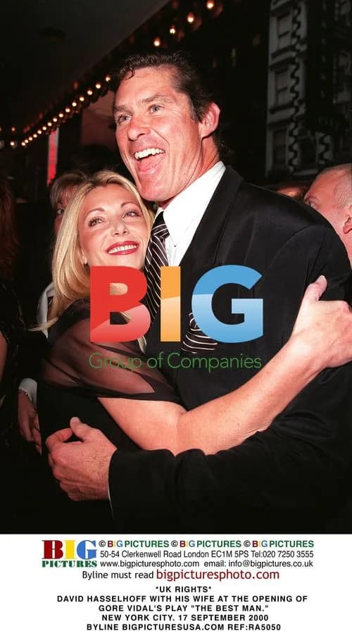 David Hasselhoff and wife at Gore Vidal play opening