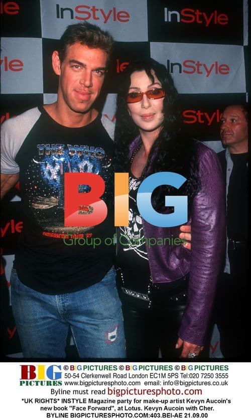Kevyn Aucoin & Cher at INSTYLE Party