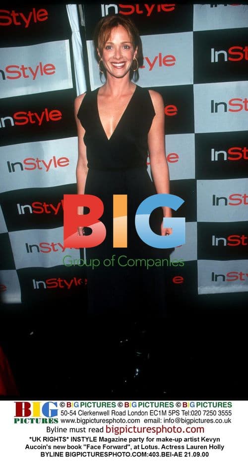 Lauren Holly at Kevyn Aucoin's book party