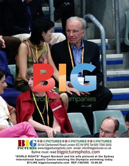 Rupert Murdoch and Wife at 2000 Olympics
