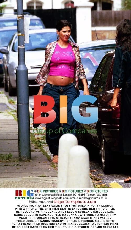 Sadie Frost Flaunts Baby Bump in North London