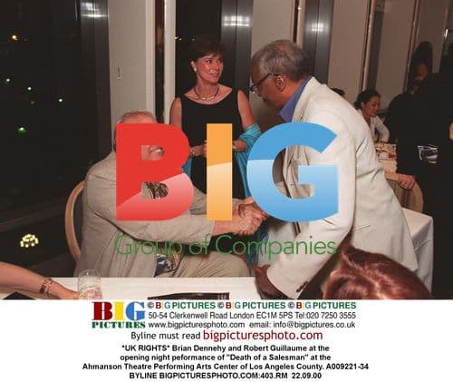 Brian Dennehy and Robert Guillaume at "Death of a Salesman" opening