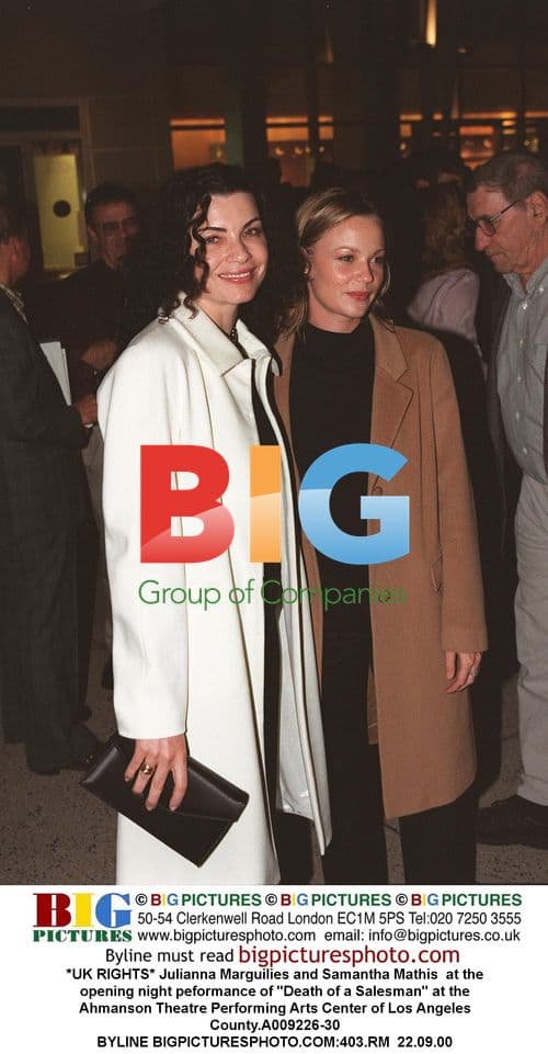 Julianna Marguilies and Samantha Mathis at "Death of a Salesman"