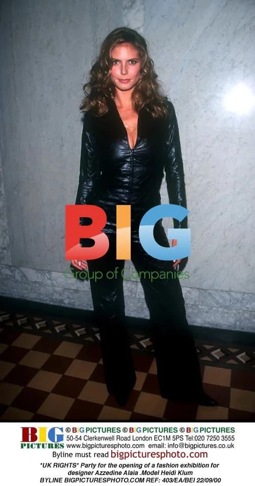 Heidi Klum at Azzedine Alaia fashion exhibition