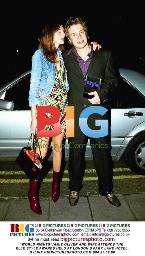 Jamie Oliver and Wife Attend ELLE Style Awards