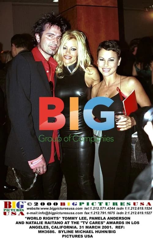 Tommy Lee, Pamela Anderson, Natalie Raitano at TV Cares Awards