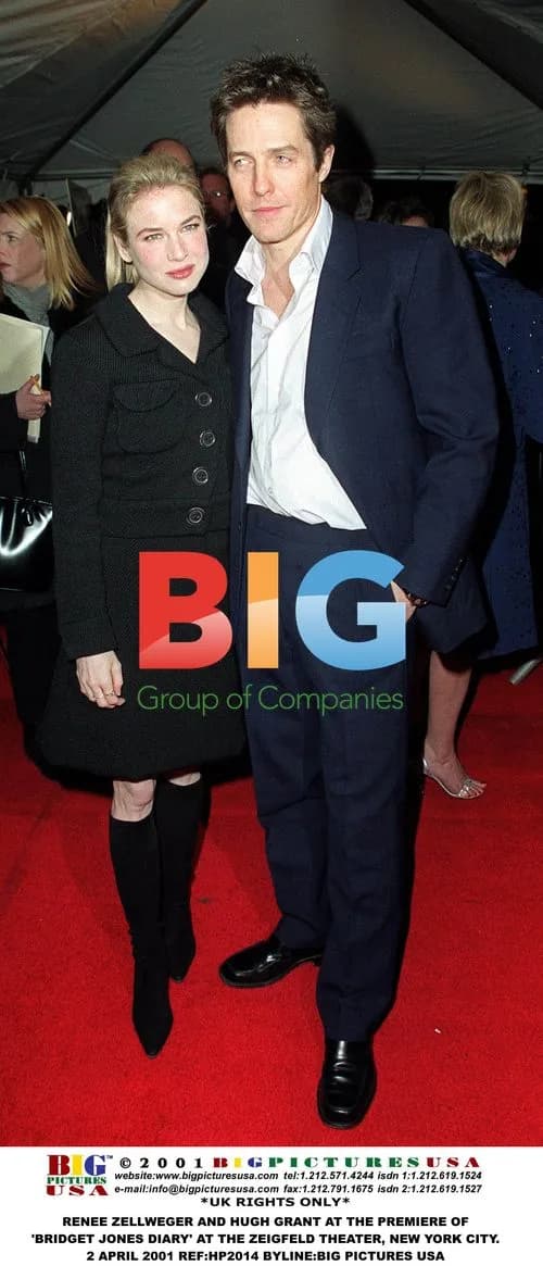 Renee Zellweger and Hugh Grant at 'Bridget Jones' Premiere