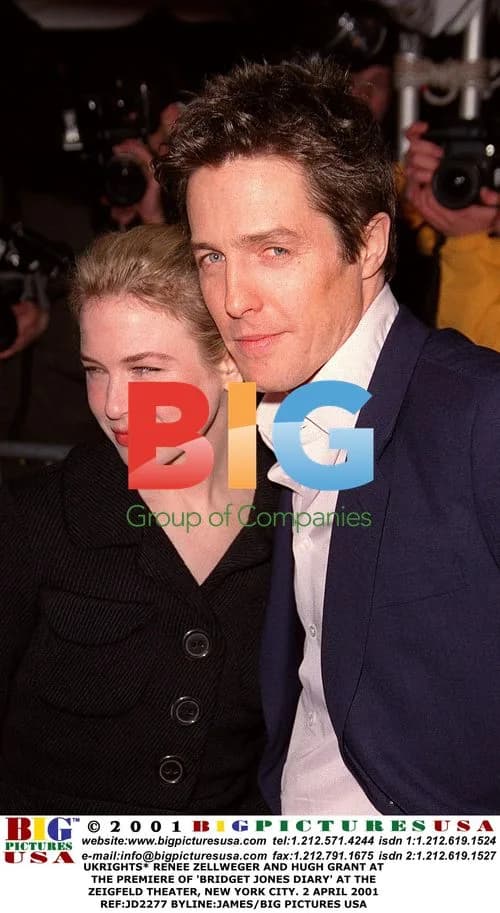 Renee Zellweger and Hugh Grant at 'Bridget Jones Diary' Premiere