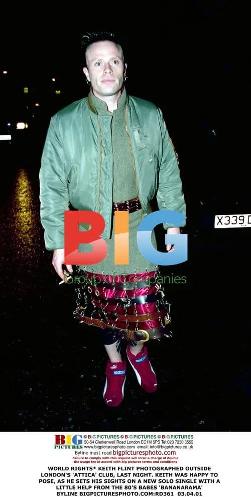Keith Flint Photographed Outside London Club