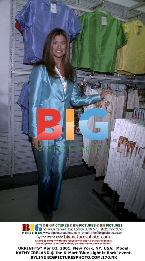 Kathy Ireland at K-Mart "Blue Light" Event