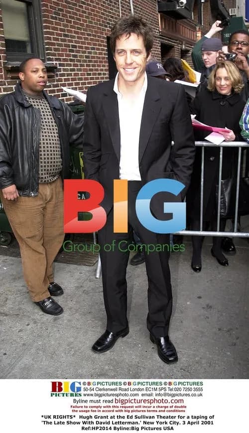 Hugh Grant at The Late Show taping