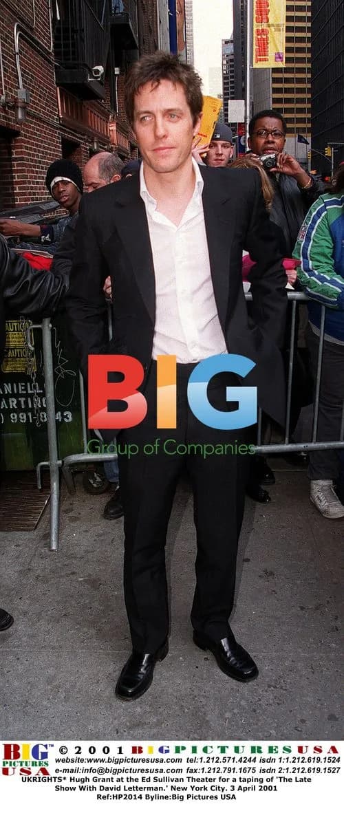 Hugh Grant at 'The Late Show With David Letterman'