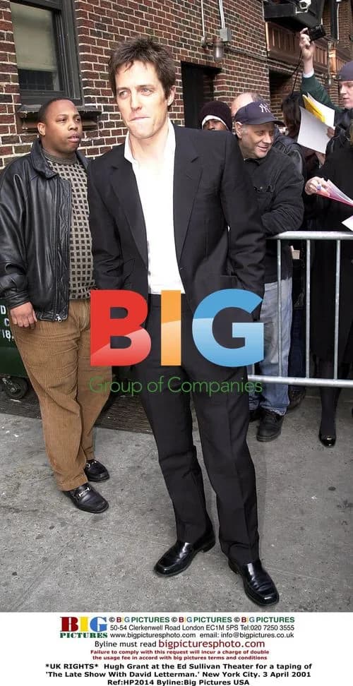 Hugh Grant at 'The Late Show With David Letterman'