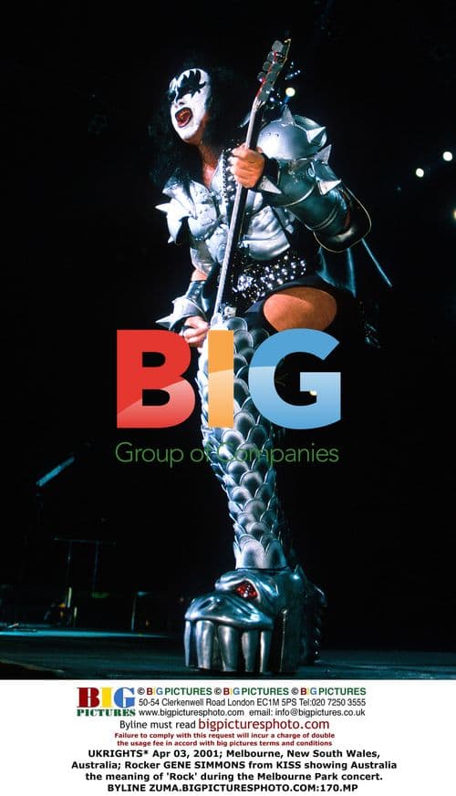 GENE SIMMONS of KISS rocks Melbourne concert