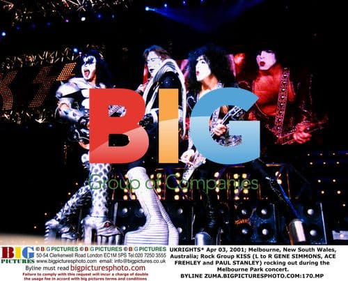 KISS Performing in Melbourne, Australia