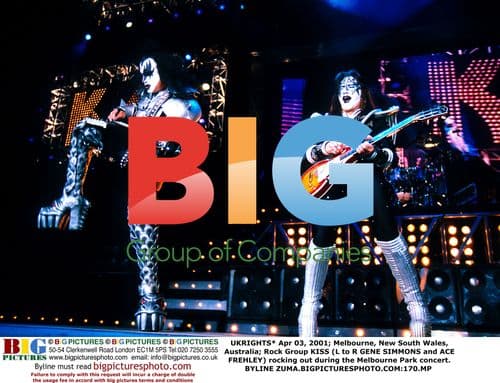 KISS Rocking Out at Melbourne Park Concert