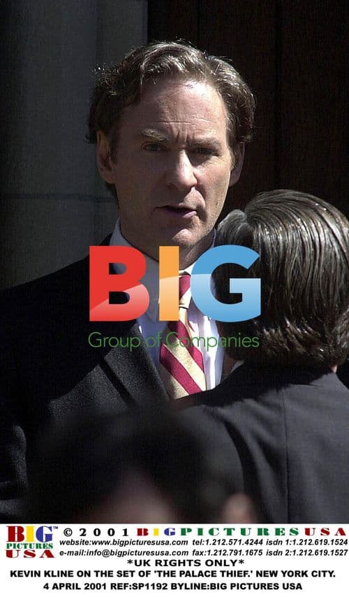 Kevin Kline on set of 'The Palace Thief'