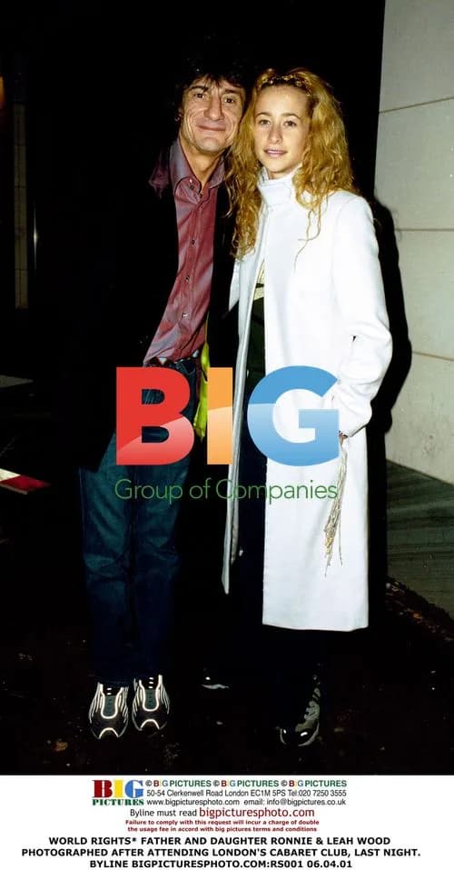 Ronnie & Leah Wood Photographed After Cabaret Club