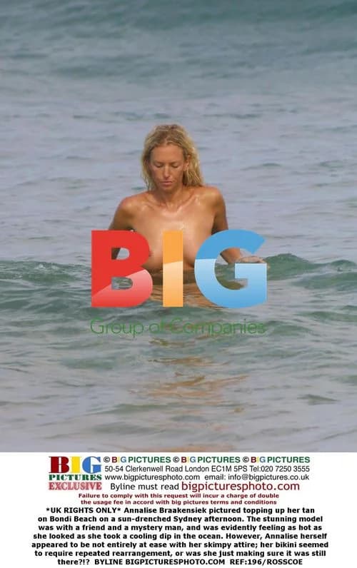 Annalise Braakensiek Soaks Up Sun on Bondi Beach