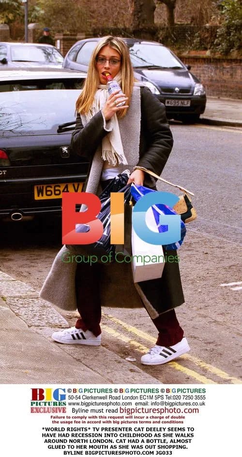 TV Presenter Cat Deeley Shops in North London