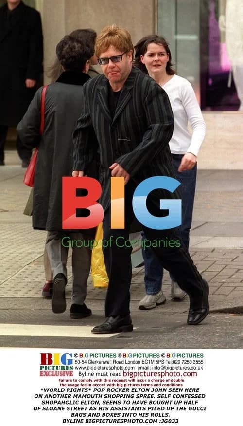 Elton John on Shopping Spree