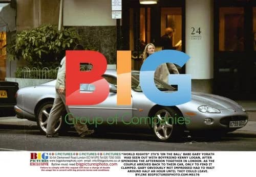 Gaby Yorath and Kenny Logan's clamped car